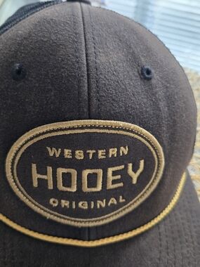 Hooey Brown Cap with Gold Embroidered Patch
